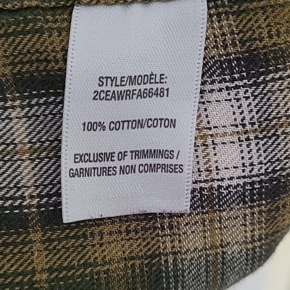 Wind River Classic Fit Green Plaid Fannel Shirt - Picture 4 of 9